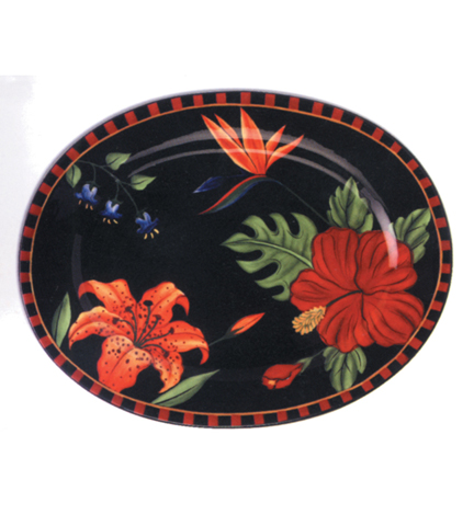 Tropical Collection Oval Platter 18"L x 14"W